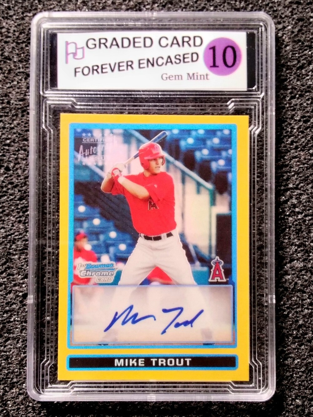 Mike Trout Los Angeles Angels Autograph Baseball Rookie Card